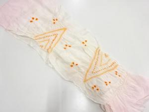 正絹　絞り　帯揚げ